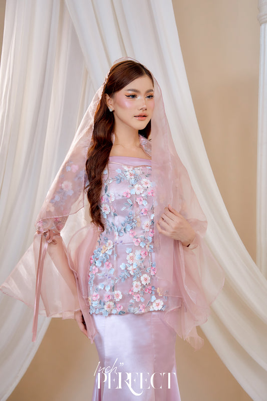 Lady Daphne Selendang (Lilac Pink)