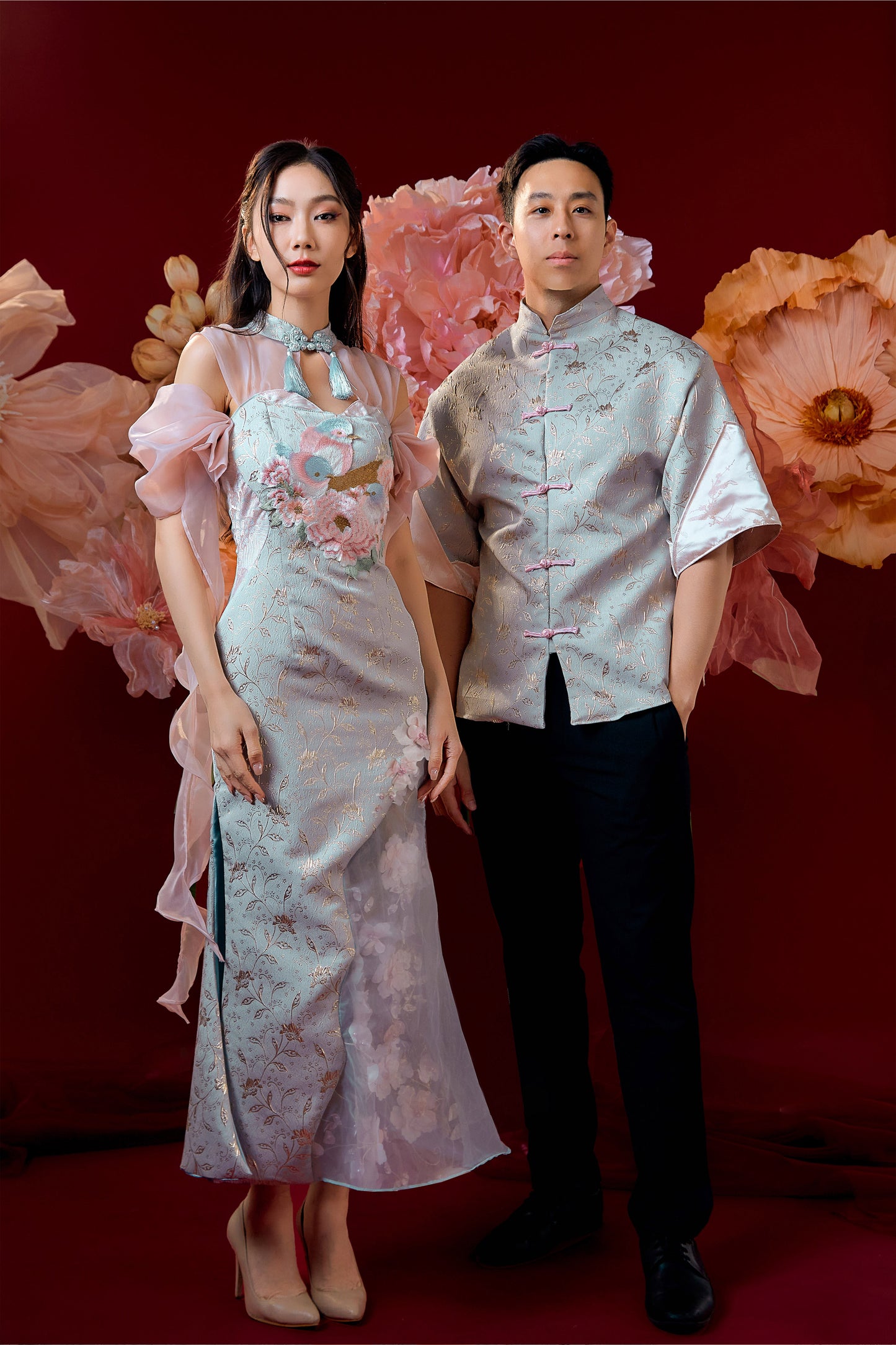 Yu Li Samfu Top MEN(Baby Blue)