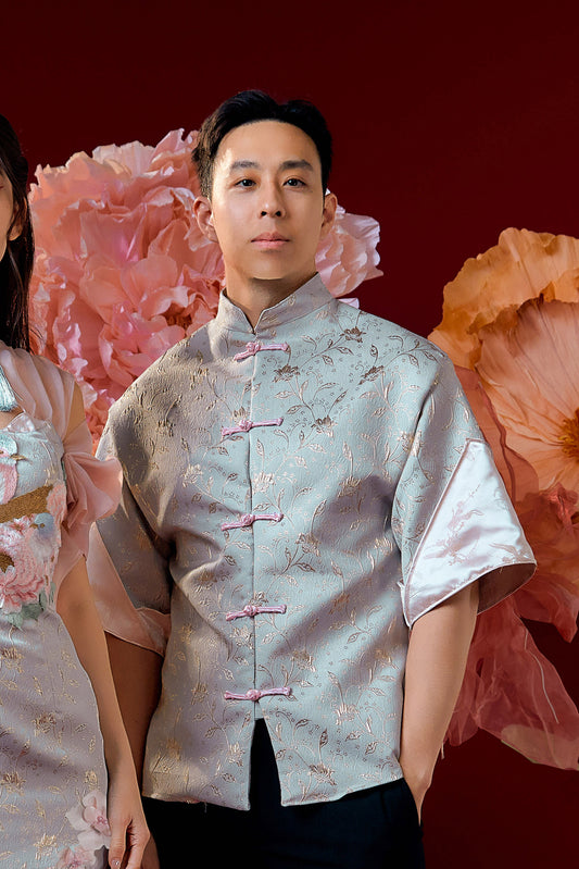 Yu Li Samfu Top MEN(Baby Blue)