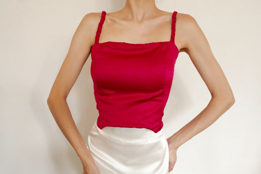 Chelsea Fuchsia Braided Top