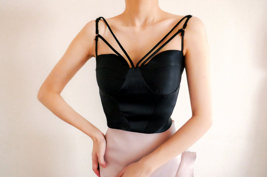 Chrysalis Top in Black