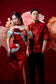 Yun Xi Samfu Top MEN(Crimson Red)