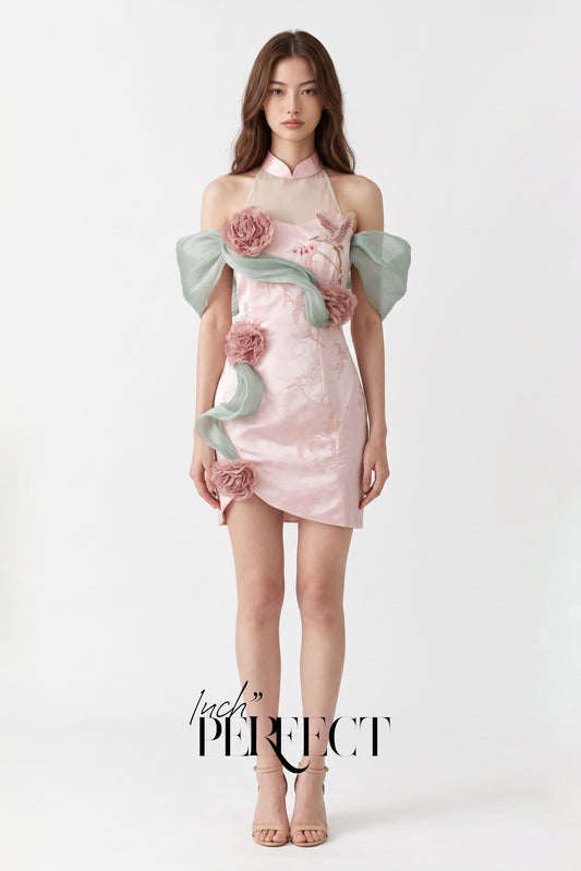 Yun Xi Dual Style Cheongsam (Soft Pink)