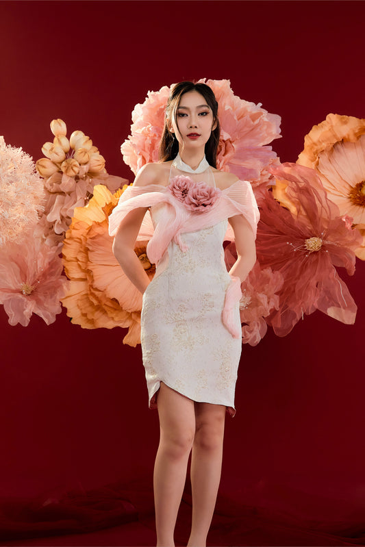 Xu Xu Cheongsam (Soft Pink)