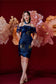 Xu Xu Cheongsam (Midnight Blue Gold)