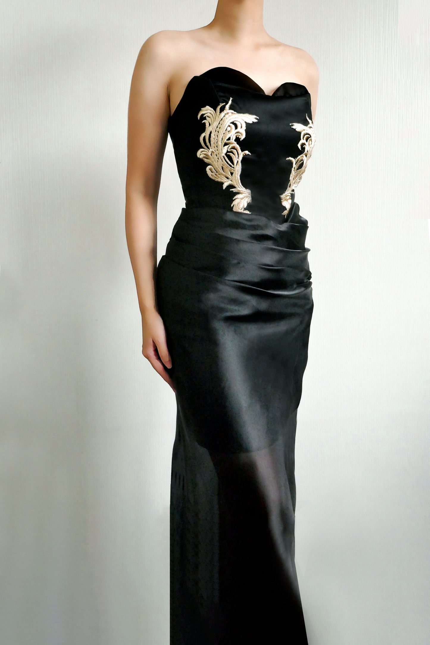 Ernestine Black Lace Gown