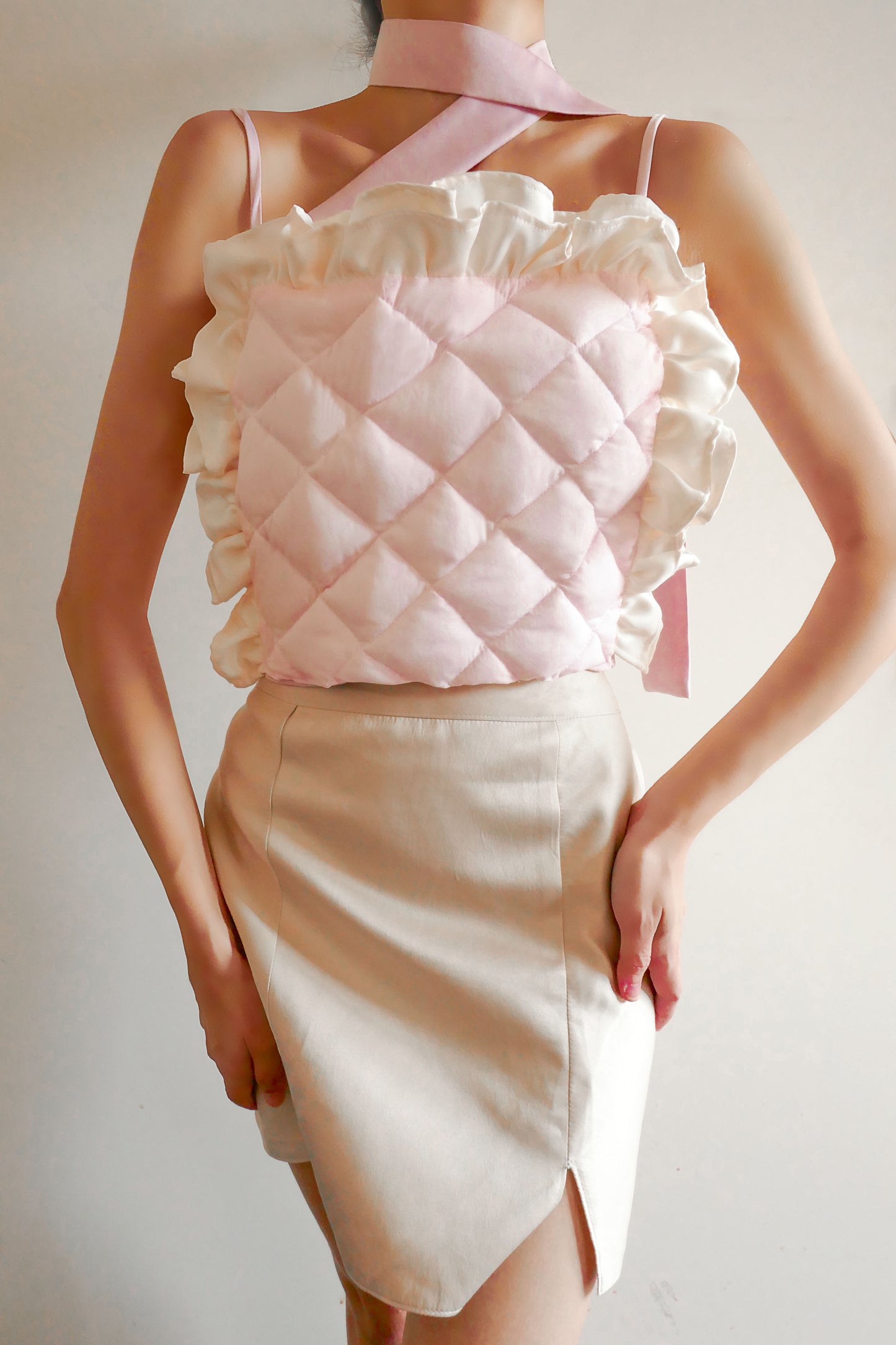 Seraphine Pink Quilted Top