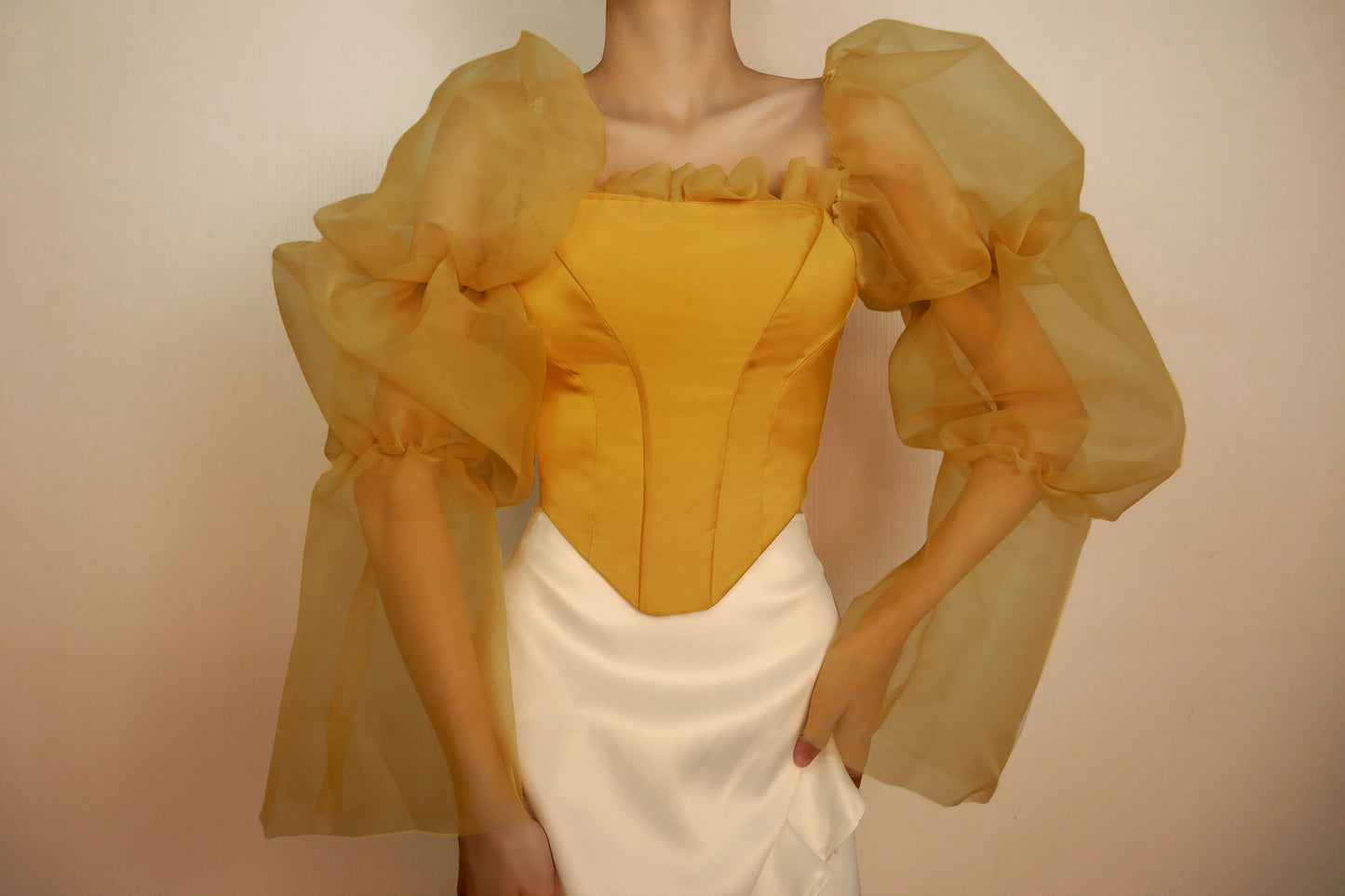 Belle Corset in Yellow (Top Only)