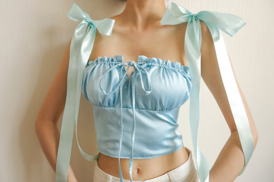 Periwinkle Ruched Top
